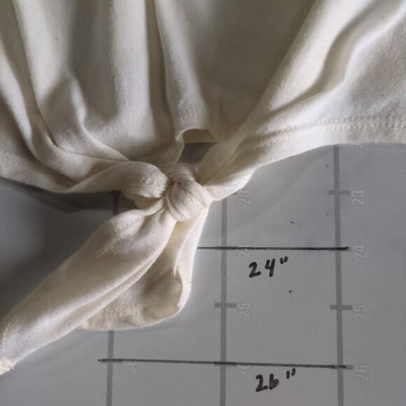 Coca Cola Crop Top Shirt Womens XL White Cropped Retro Y2K Gym Knot Front - Picture 7 of 7